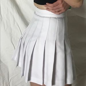 White American Apparel Tennis Skirt